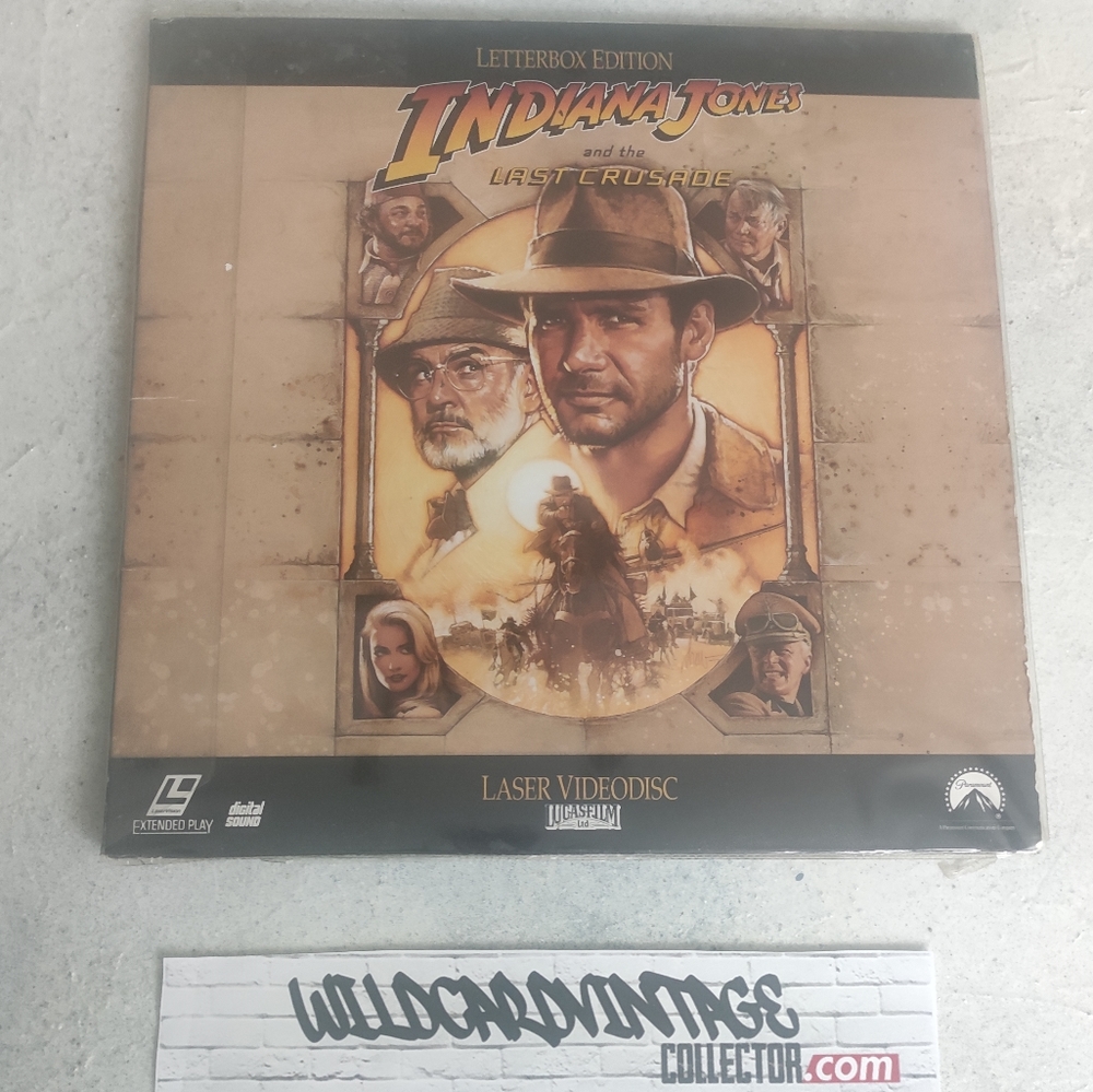 Indiana Jones record size Laser disc movie